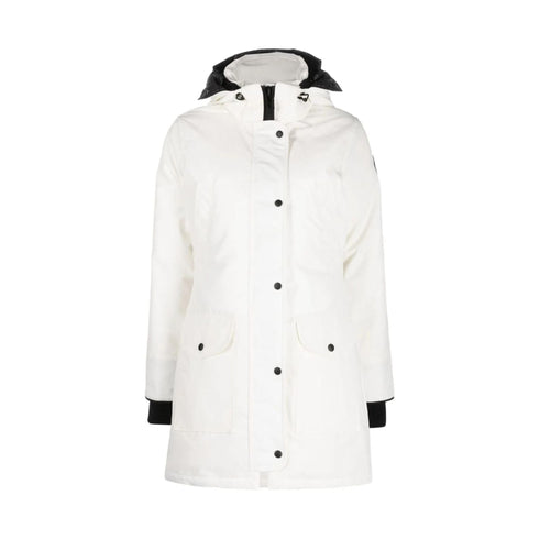 CANADA GOOSE Parka lungo Parka Donna lungo Trillium con bottoni Bianco - Francavilla Moda